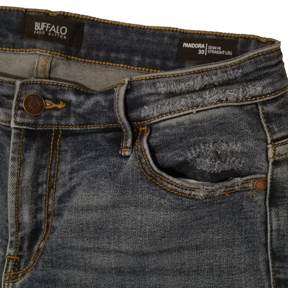 Buffalo David Bitton Pandora Frayed Jeans 30" - Picture 2 of 7